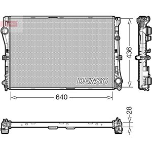 DRM17103 Mootori radiaator (Automaatne) sobib: MERCEDES C (A205), C (C205)