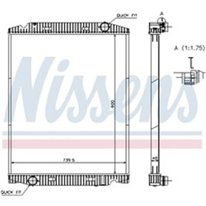 63331A Radiaator,mootorijahutus NISSENS - Top1autovaruosad