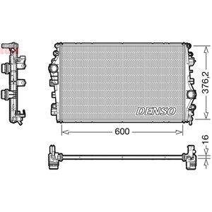 DRM01009 Mootori radiaator (Manuaalne) sobib: ALFA ROMEO GIULIA 2.2D 10.15