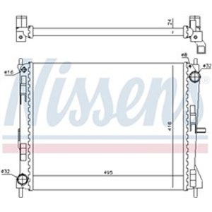 637605 Kylare, motorkylning NISSENS - Top1autovaruosad