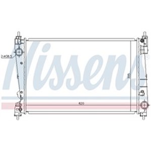 NISSENS 630755 - Engine radiator fits: OPEL CORSA D 1.4 07.12-08.14