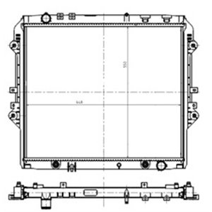 NRF 550032 - Engine radiator (Automatic) fits: TOYOTA HILUX VIII 2.4D/2.8D 05.15-