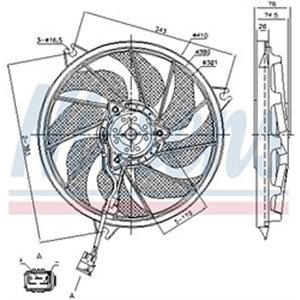 85787 Fan, engine cooling NISSENS - Top1autovaruosad