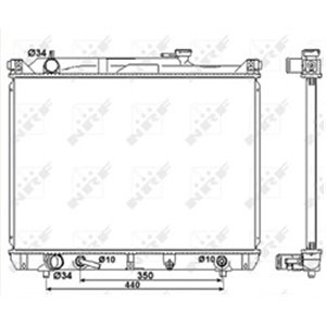 NRF 53037 Mootori radiaator sobib: SUZUKI GRAND VITARA I 2.7 09.01 07.03