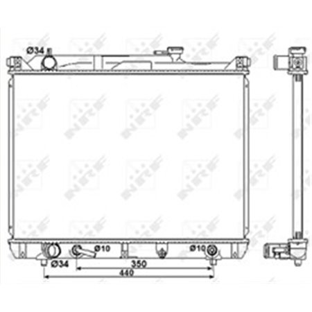 53037 Radiator, engine cooling NRF