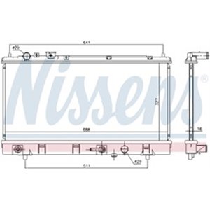 69463 Radiaator,mootorijahutus NISSENS - Top1autovaruosad