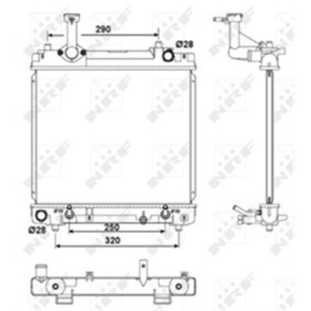 53079 Radiaator,mootorijahutus NRF