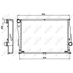 NRF 51597 Mootoriradiaator BMW 3 (E46) 3.2 06.00 12.07