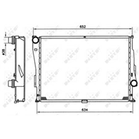 51597 Radiaator,mootorijahutus NRF