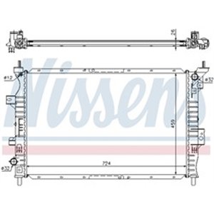 NISSENS 62357 - Engine radiator fits: LDV MAXUS 2.5D 02.05-12.09