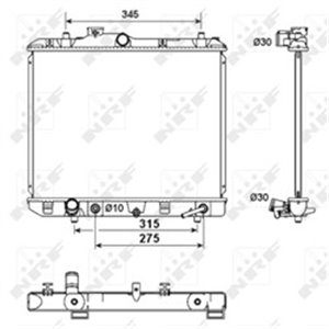 53158 Radiaator,mootorijahutus NRF - Top1autovaruosad