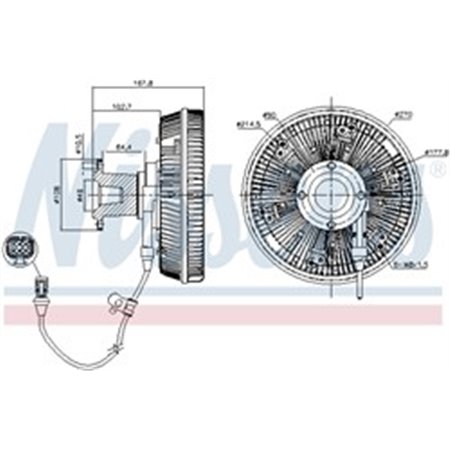 86228 Sidur, radiaatoriventilaator NISSENS