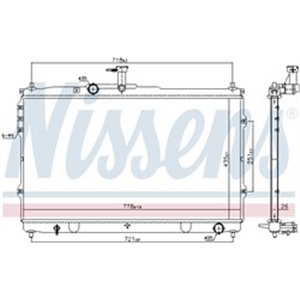 NISSENS 67097 - Engine radiator fits: HYUNDAI H-1 CARGO, H-1 TRAVEL 2.5D 02.08-