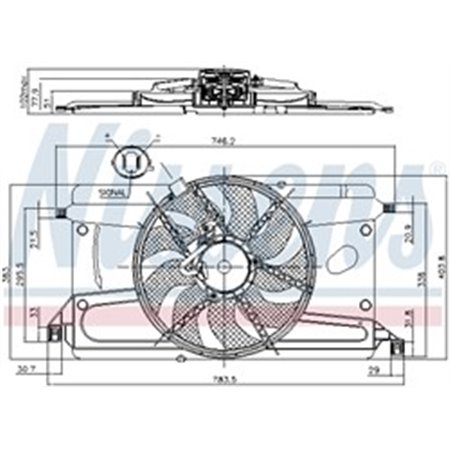 85697 Fan, engine cooling NISSENS