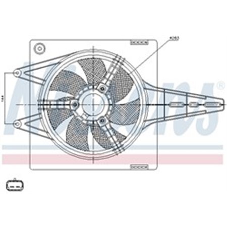 85427 Fan, engine cooling NISSENS