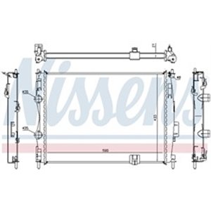 NISSENS 67367 - Engine radiator fits: NISSAN QASHQAI I 1.6/2.0 02.07-04.14