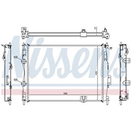 67367 Radiaator,mootorijahutus NISSENS