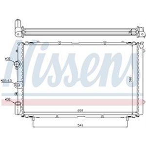 NISSENS 63796 - Engine radiator fits: OPEL ARENA; RENAULT TRAFIC 1.9D 01.97-12.01