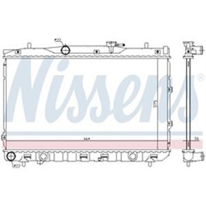 NISSENS 66648 - Engine radiator (Automatic) fits: KIA CERATO I 1.6/2.0 03.04-12.09