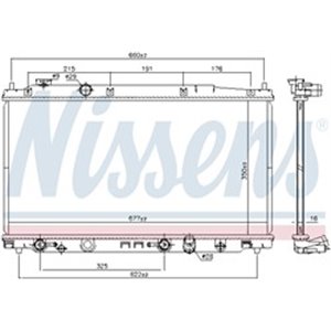 NIS 681374 Mootori radiaator (Automaatne) sobib: HONDA JAZZ III 1.2 1.4 07.0