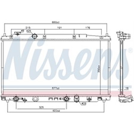 681374 Kylare, motorkylning NISSENS