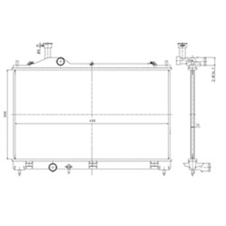 550025 Radiaator,mootorijahutus NRF