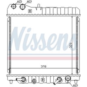 NIS 68111 Mootori radiaator sobib: HONDA JAZZ II 1.2/1.3 03.02 07.08