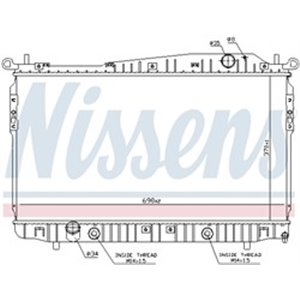 NISSENS 61629 - Engine radiator (Manual) fits: CHEVROLET EPICA 2.0/2.5 01.05-12.11