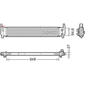 DENSO DRM02042 - Engine radiator fits: AUDI A3, Q2; SEAT ATECA, LEON, LEON SC, LEON ST; SKODA OCTAVIA III; VW GOLF ALLTRACK VII,