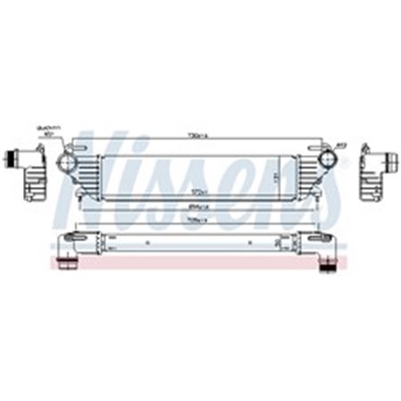 96272 Charge Air Cooler NISSENS