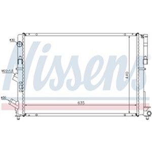 NIS 63838 Mootori radiaator sobib: RENAULT ESPACE III 2.0 11.96 10.02