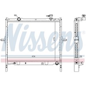 66767 Radiator, engine cooling NISSENS - Top1autovaruosad