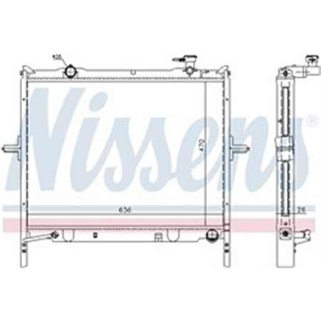 66767 Radiaator,mootorijahutus NISSENS