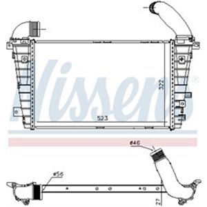 96586 Charge Air Cooler NISSENS - Top1autovaruosad