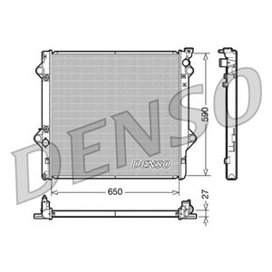 DRM50047 Mootori radiaator (Automaatne) sobib: TOYOTA LAND CRUISER PRADO 4