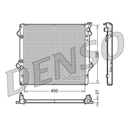 DRM50047 Radiator, engine cooling DENSO