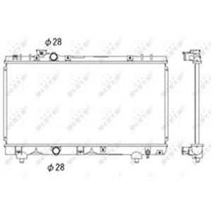 NRF 53338 Mootori radiaator sobib: TOYOTA PASEO 1.5 08.95 06.99