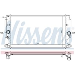 NIS 64693 Mootori radiaator (Manuaalne) sobib: TOYOTA AURIS, AVENSIS, COROL