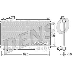 DRM50061 Radiaator,mootorijahutus DENSO - Top1autovaruosad