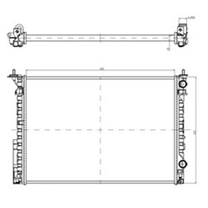 58242A Radiaator,mootorijahutus NRF - Top1autovaruosad