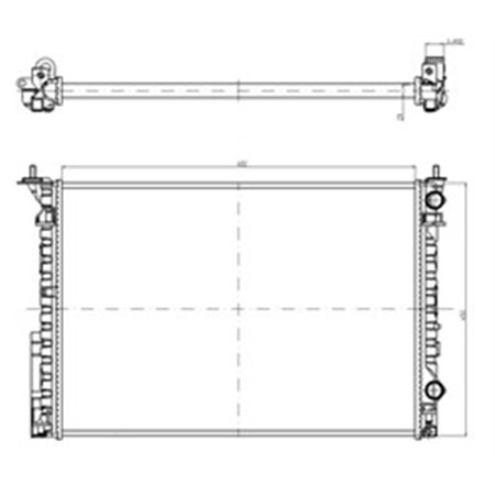 58242A Radiaator,mootorijahutus NRF