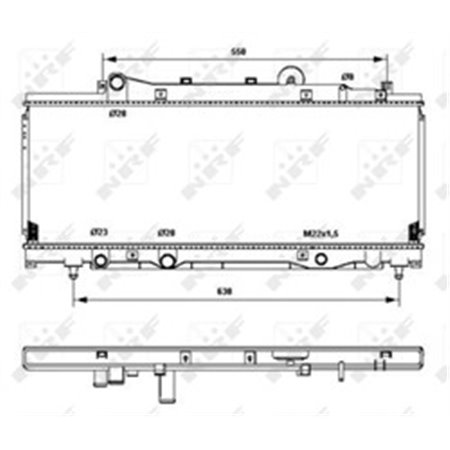 53202 Radiaator,mootorijahutus NRF