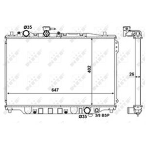 506518 Radiaator,mootorijahutus NRF - Top1autovaruosad