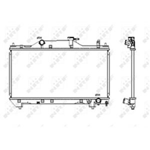 NRF 53380 Mootori radiaator sobib: TOYOTA AVENSIS 1.6/1.8/2.0 07.00 02.03