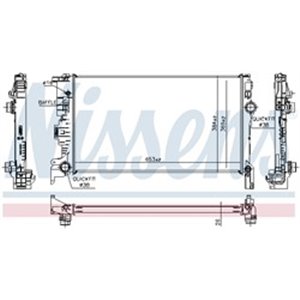 NIS 65623 Mootori radiaator (Automaatne) sobib: VOLVO XC90 II 2.0/2.0D/2.0H