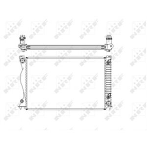 NRF 58220 Mootori radiaator sobib: AUDI A6 ALLROAD C6, A6 C6 2.4 3.2 05.04 