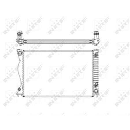 58220 Radiaator,mootorijahutus NRF