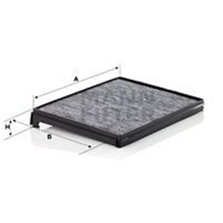 MANN-FILTER CUK 33 001 - Cabin filter with activated carbon fits: DAF XF 106 10.12-