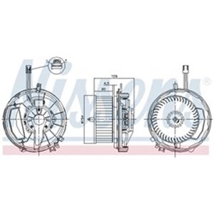 NISSENS 87256 - Air blower fits: AUDI A3, Q2, Q3; SEAT ATECA, LEON, LEON SC, LEON ST, TARRACO; SKODA KAROQ, KODIAQ, OCTAVIA III,