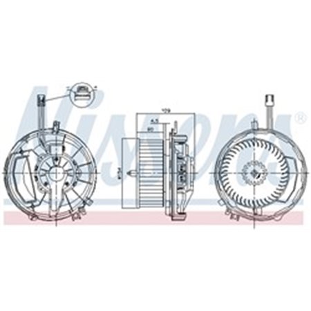 87256 Interior Blower NISSENS